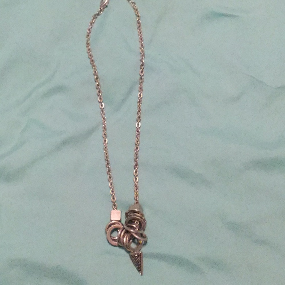 Silver statement necklace